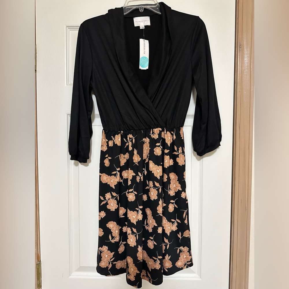 French Grey Matilda Brushed Knit Dress